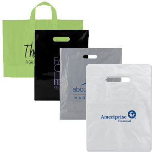 Custom Printed Plastic Carry Bags & D Cut Carrier Bags Online For Retail  and Merchandise Store