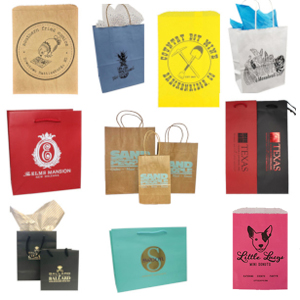 Custom Paper Shopping Bags BROWN Missy 10x5x13