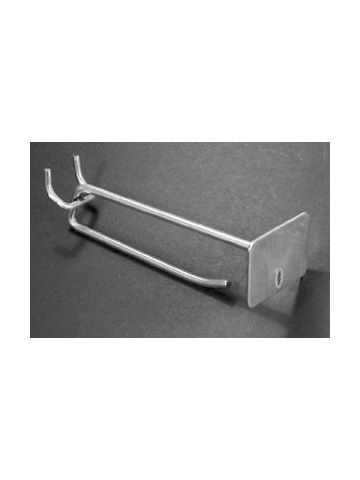 100 PACK 4 Inch Flip Scan™ Metal Peg Hooks w/Label Holder 1/8 to 1/4 –