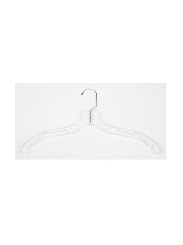 Wholesale Junior Clear Plastic Dress Hangers - 14