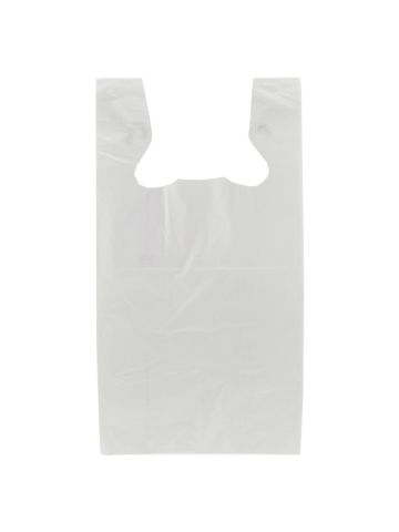12 x 7 x 22 + 7 Clear Super Duty Square Bottom T-Shirt Bags