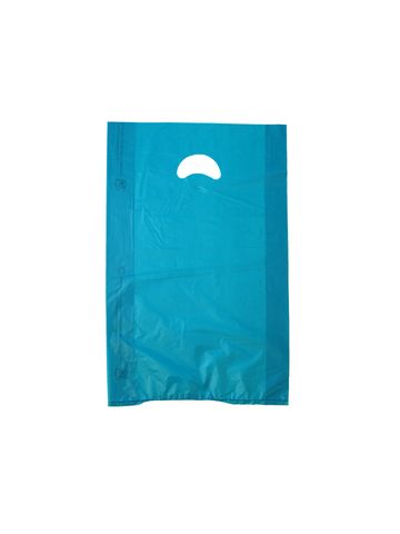 Polyethelyne Loop Handle Shopper Plastic Retail Boutique Shopping Bag (White) - 7.75 in. x 4 in. x 9.75 in. - 2.5 Mil